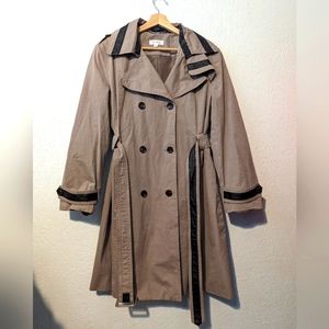 Calvin Klein khaki trench coat jacket